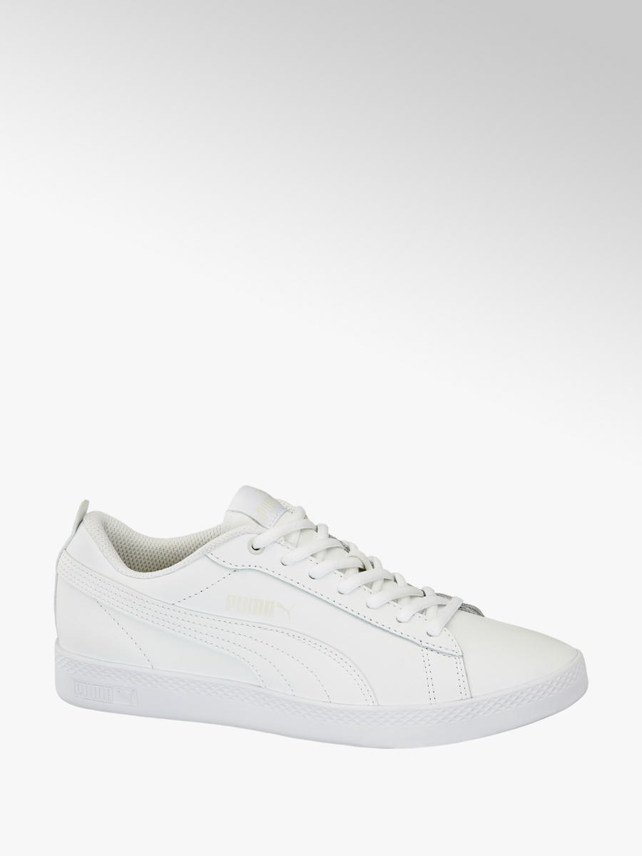 Smash V2 L Damen Sneaker in weiß von Puma günstig im Online Smash V2 L Damen Sneaker in weiß von Puma günstig im Online